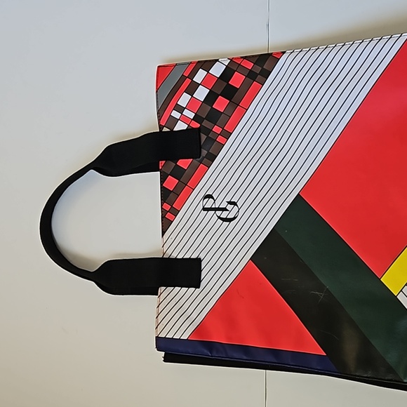 Prabal Gurung Tote Bag Michelle Obama Collab Color Block Red Black White Green - Picture 11 of 17